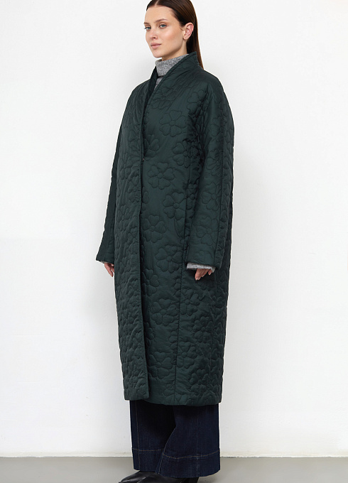  GRIOL. Пальто жен. 534528.11209.1400F Изумрудный GRIOL