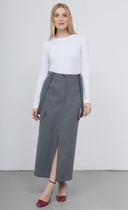 GRIOL. Юбка жен. 358173.11312.7602S Серый GRIOL GRIOL. Юбка жен. 358173.11312.7602S Серый