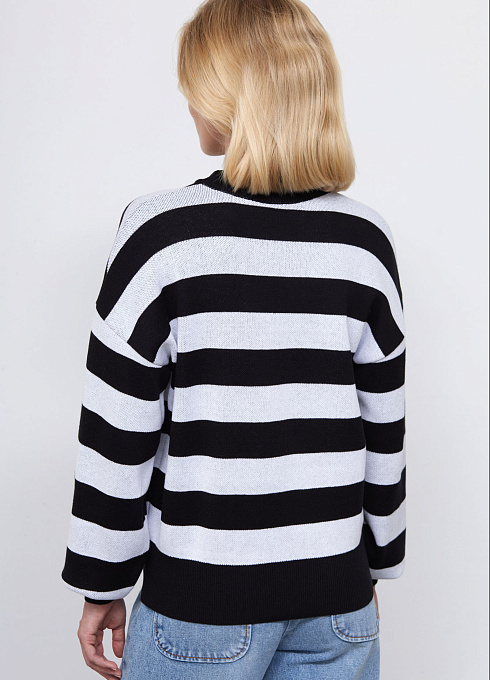  GRIOL. Джемпер жен. 310515.33303.8202SA Чёрно-белый GRIOL