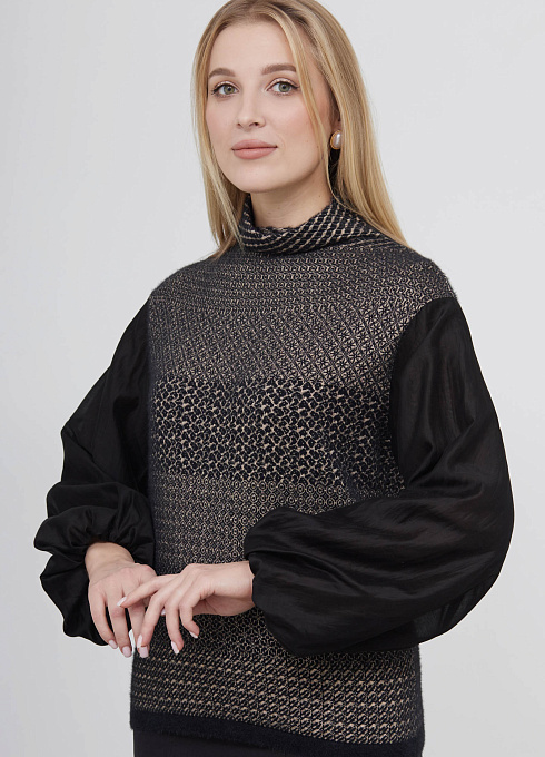  GRIOL. Джемпер жен. 310442.33303.8209Y бежевый/черный GRIOL