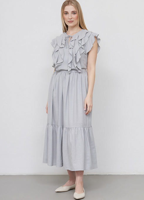  GRIOL. Платье жен. 363423А.11312.7300N Светло-серый GRIOL