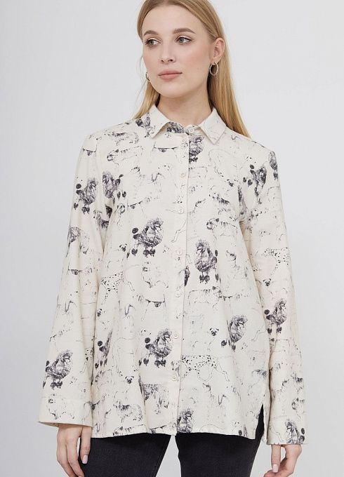 Рубашка фланелевая с принтом GRIOL