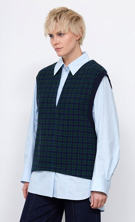  GRIOL. Жилет жен. 380020УД.03312.8829P зеленый/синий 