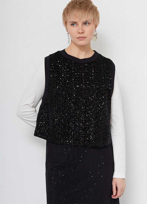  GRIOL. Жилет жен. 380021Б.6_313.8282L Черный GRIOL