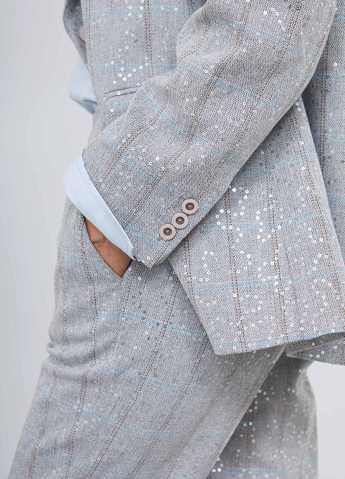  GRIOL. Жакет жен. 378176Б.11312.0886P Серо-коричневый GRIOL