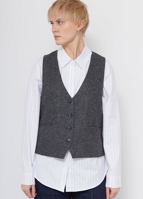 Жилет жен. 388239А.11312.8201M Серый меланж (4)