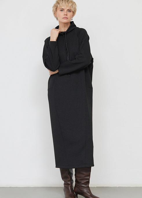  GRIOL. Платье жен. 360312.6_313.8200M Темно-серый меланж GRIOL