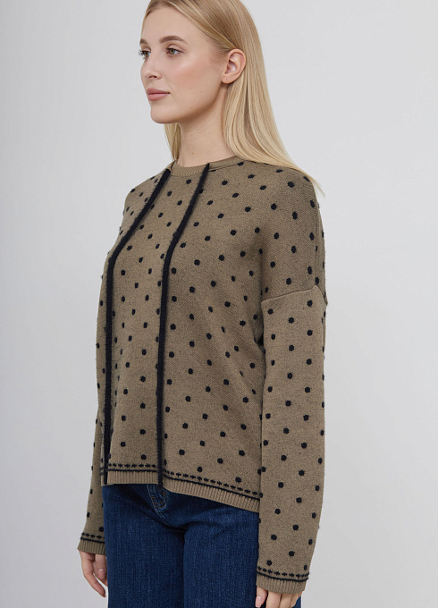  GRIOL. Джемпер жен. 310464.33303.3782D Чёрный хаки GRIOL