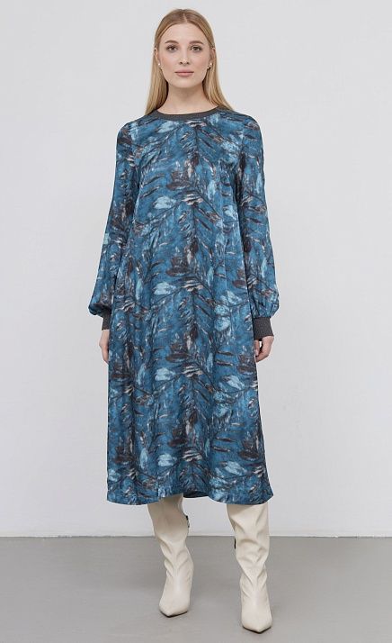  GRIOL. Платье жен. 360302ГМот.03312.8677F серо-голубой 