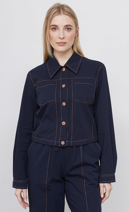  GRIOL. Жакет жен. 370211.09312.9600N Тёмно-синий 