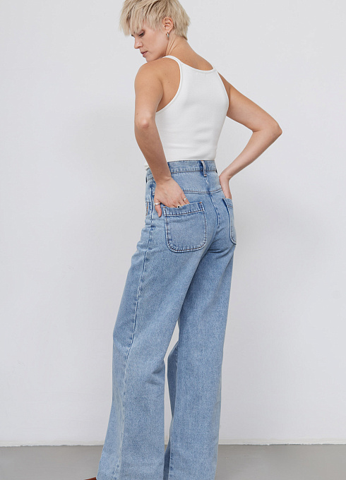  GRIOL. Брюки жен. 320208.26304.1600N Голубой GRIOL