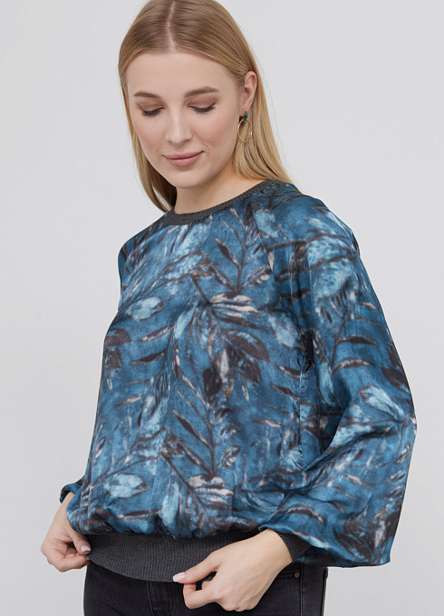  GRIOL. Блуза жен. 310903Т.03312.8677F серо-голубой GRIOL