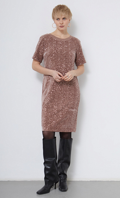  GRIOL. Платье жен. 360139ГП.6_313.0505L Розово-бежевый 