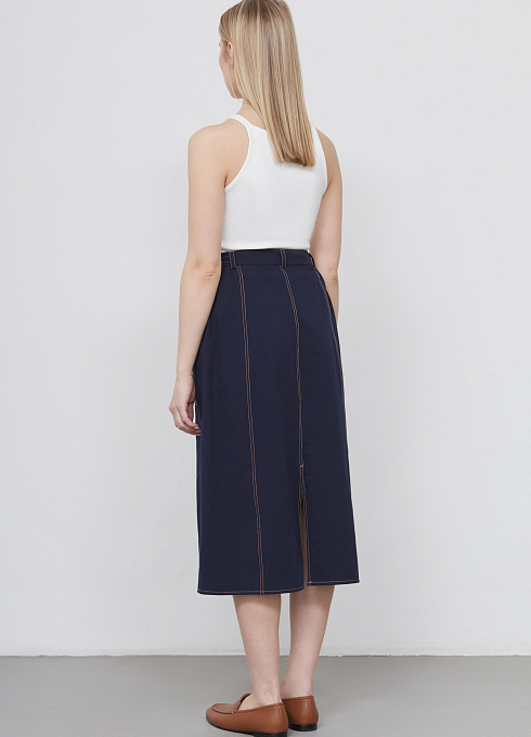  GRIOL. Юбка жен. 350100.09312.9600N Тёмно-синий GRIOL