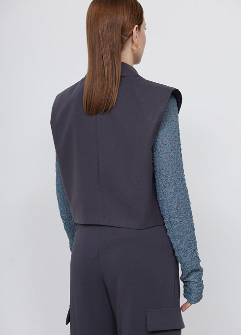  GRIOL. Жилет жен. 388322.11312.7600N Тёмно-серый GRIOL