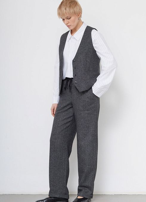 Брюки жен. 324259.11312.8201M Серый меланж (2)