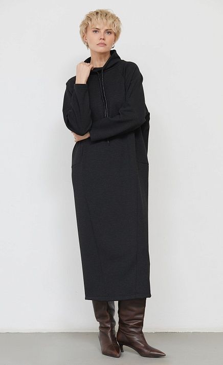  GRIOL. Платье жен. 360312.6_313.8200M Темно-серый меланж 