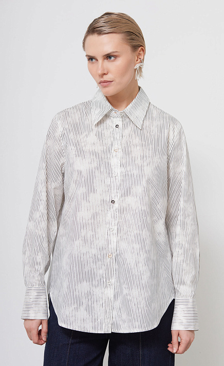 Рубашка в полоску с винтажным эффектом GRIOL Рубашка в полоску с винтажным эффектом GRIOL