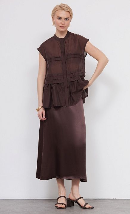 GRIOL. Юбка жен. 350065Б.03312.1100N Шоколадный GRIOL GRIOL. Юбка жен. 350065Б.03312.1100N Шоколадный