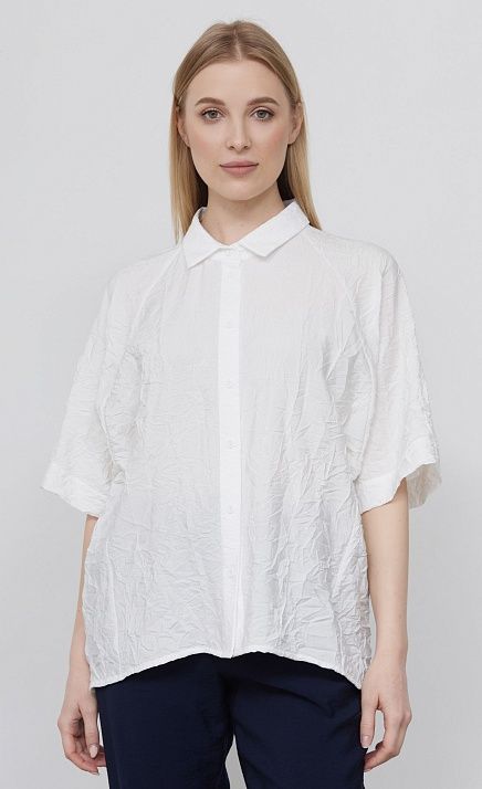 Рубашка из жатой вискозы  GRIOL