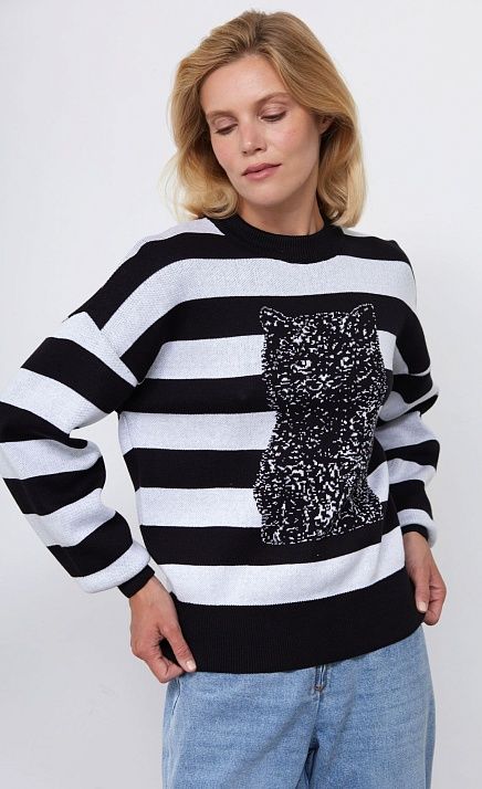  GRIOL. Джемпер жен. 310515.33303.8202SA Чёрно-белый 