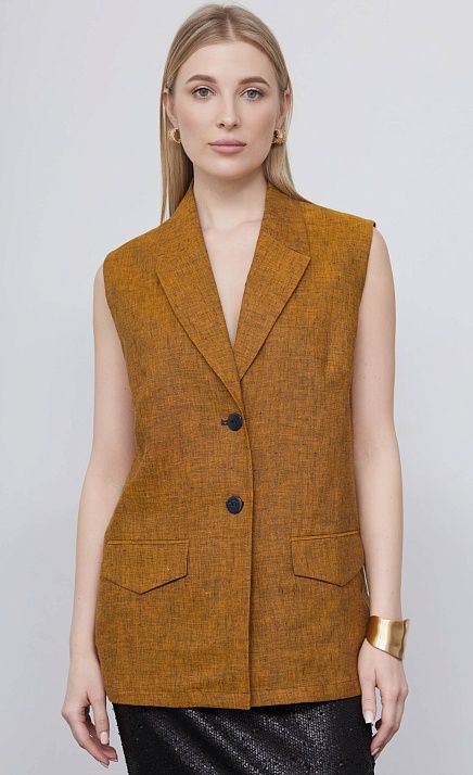 GRIOL. Жилет жен. 382862.37312.2694M Жёлто-синий GRIOL GRIOL. Жилет жен. 382862.37312.2694M Жёлто-синий