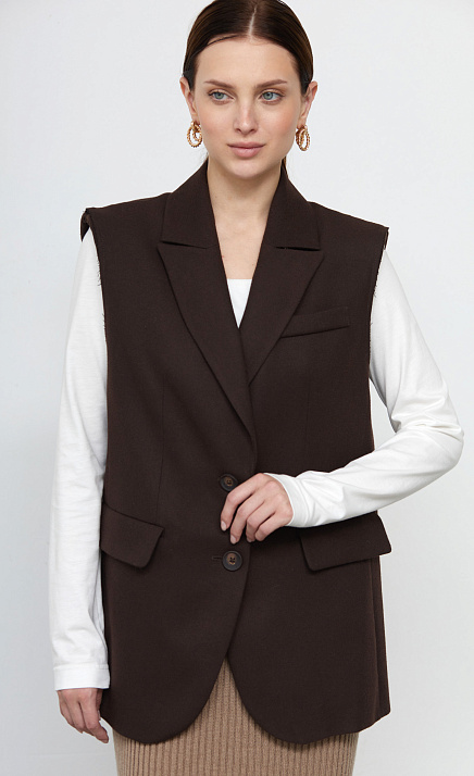  GRIOL. Жилет жен. 388386.11312.5900N Коричневый 
