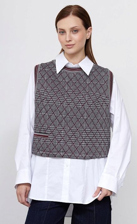  GRIOL. Жилет жен. 380021.03313.7347P Серо-розовый 