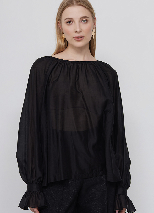 Блуза с завязками на спинке GRIOL