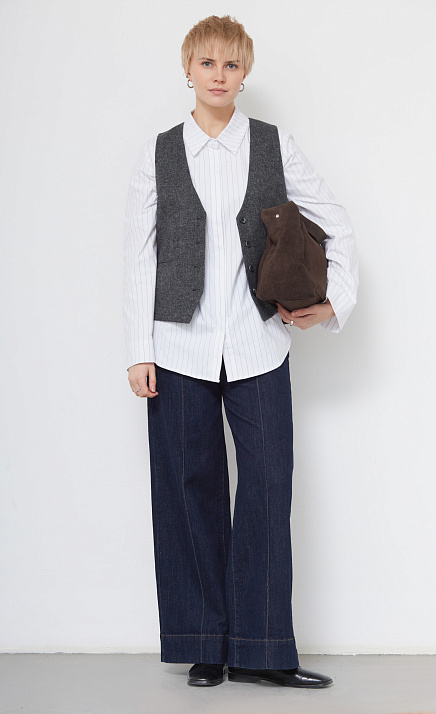  GRIOL. Жилет жен. 388239А.11312.8201M Серый меланж 