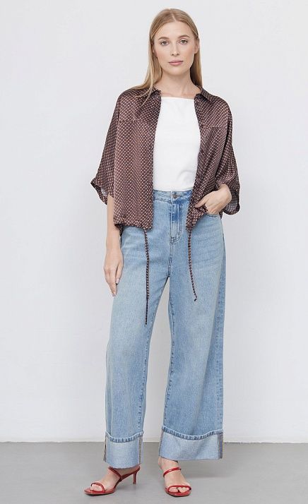  GRIOL. Брюки жен. 320209.26304.1600N Голубой 