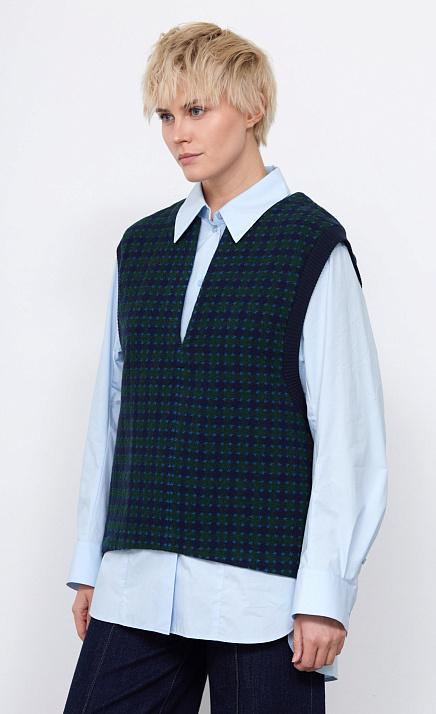  GRIOL. Жилет жен. 380020УД.03312.8829P зеленый/синий 