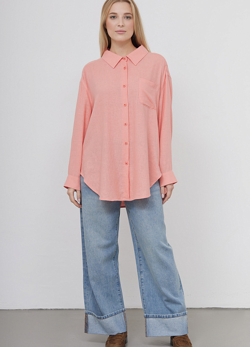 Рубашка изо льна и хлопка GRIOL