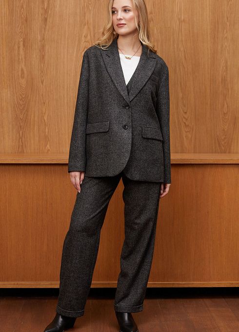 Жакет жен. 378176.11312.8201M Серый меланж  (2)