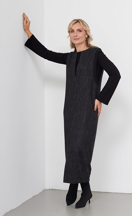  GRIOL. Сарафан жен. 340185.6_313.7402М Черный 