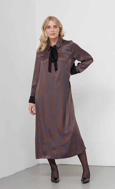  GRIOL. Платье жен. 360329.03312.1101Y Коричневый 