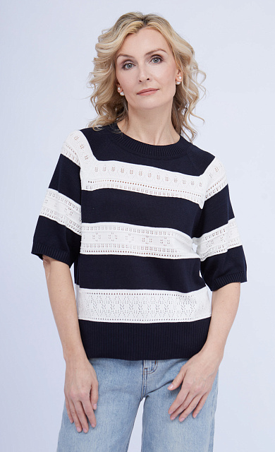  GRIOL. Джемпер жен.310438.33303.9602S Сине-белый 