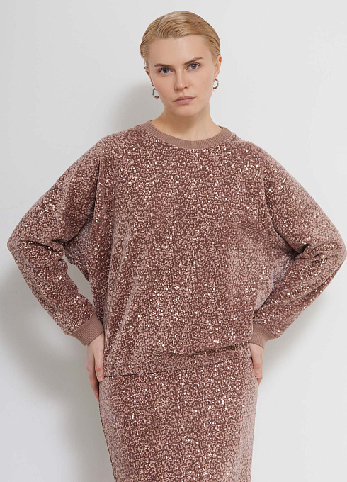  GRIOL. Джемпер жен. 311003НП.6_313.0505L Розово-бежевый GRIOL