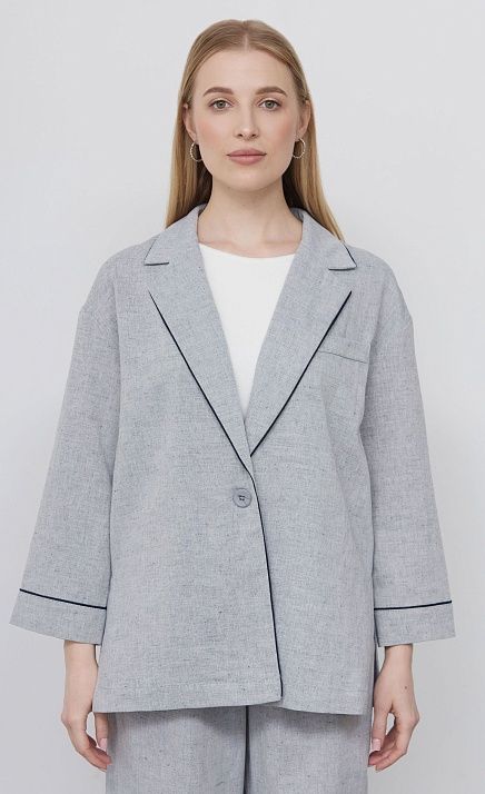 GRIOL. Жакет жен. 378103.11312.8096M Голубой меланж GRIOL GRIOL. Жакет жен. 378103.11312.8096M Голубой меланж