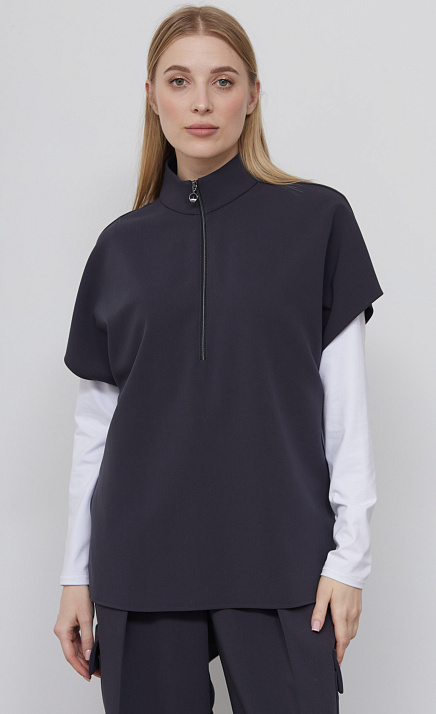 Блузка c высоким воротником GRIOL