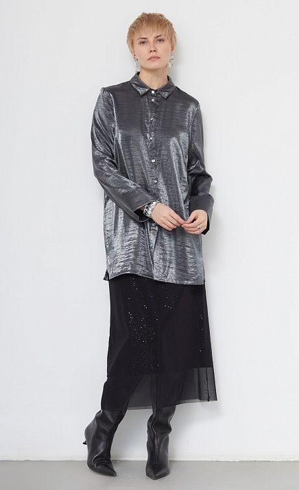 Блузка с эффектом металлик GRIOL