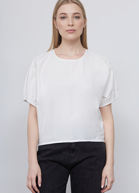 Блузка oversize из сатина GRIOL