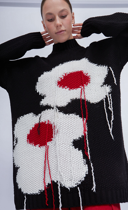 GRIOL. Джемпер жен. 310454.15303.8201F Чёрный GRIOL GRIOL. Джемпер жен. 310454.15303.8201F Чёрный