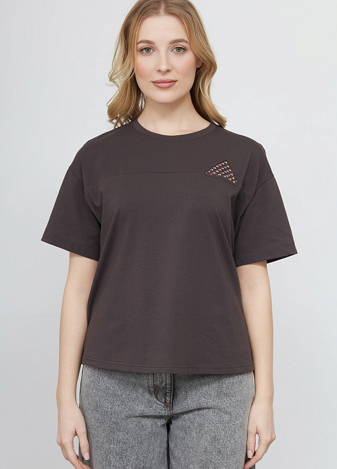  GRIOL. Джемпер жен. 310850ОТ.6_313.1100N шоколадный GRIOL