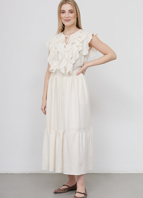  GRIOL. Платье жен. 363423А.11312.0700N Молочный GRIOL