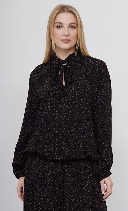 Блузка с воротником аскот GRIOL