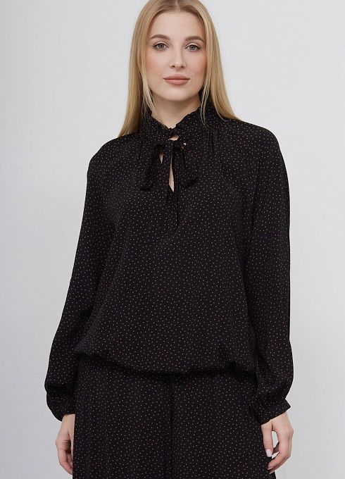 Блузка с воротником аскот GRIOL