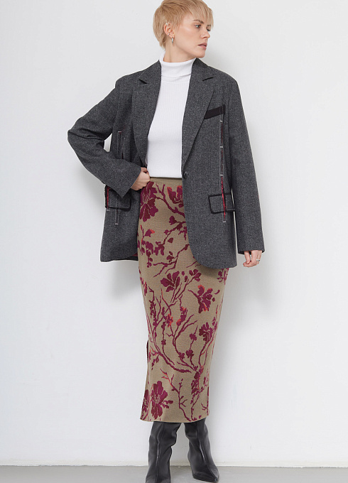  GRIOL. Жакет жен. 378376.11312.8201M Серый меланж GRIOL