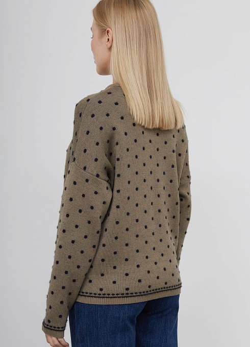  GRIOL. Джемпер жен. 310464.33303.3782D Чёрный хаки GRIOL