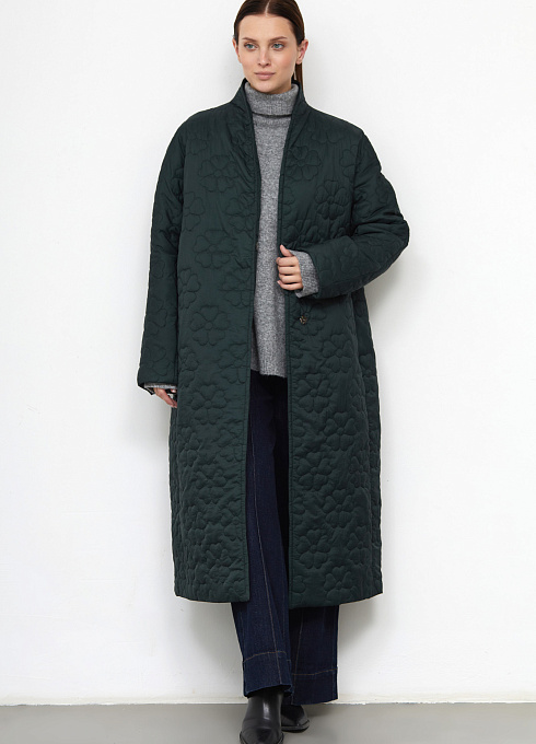  GRIOL. Пальто жен. 534528.11209.1400F Изумрудный GRIOL